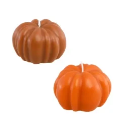 Bougie d'automne en forme de citrouille - 6,8 x 4,6 cm - Modèle Aléatoire