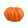 Bougie d'automne en forme de citrouille orange - 9,6 x 5,5 cm
