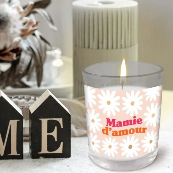 Bougie en verre "Mamie d'Amour" - Collection Mamie d'Amour
