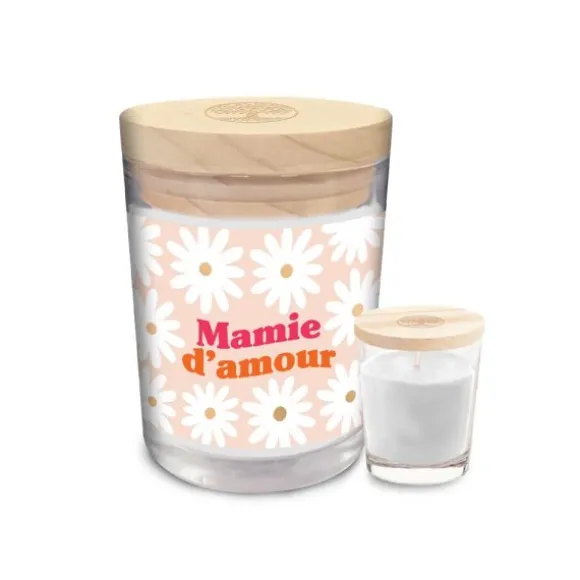 Bougie en verre "Mamie d'Amour" - Collection Mamie d'Amour