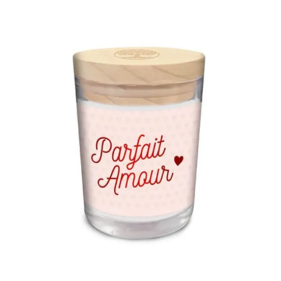 Bougie en verre - Parfait Amour - Saint-Valentin - Collection Chéri Chérie