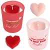 Bougie en verre - Saint-Valentin - Collection Chéri Chérie - Modèle Aléatoire