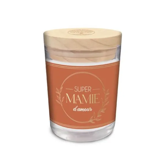 Bougie en verre - Super Mamie d'amour - Mamie - Collection Mamie d'Amour