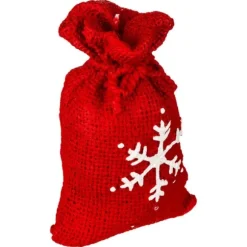 Bougie Hotte du Père Noël - 12cm