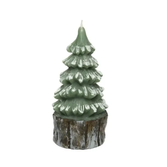 Bougie naturelle de Noël - Sapin - 10 cm