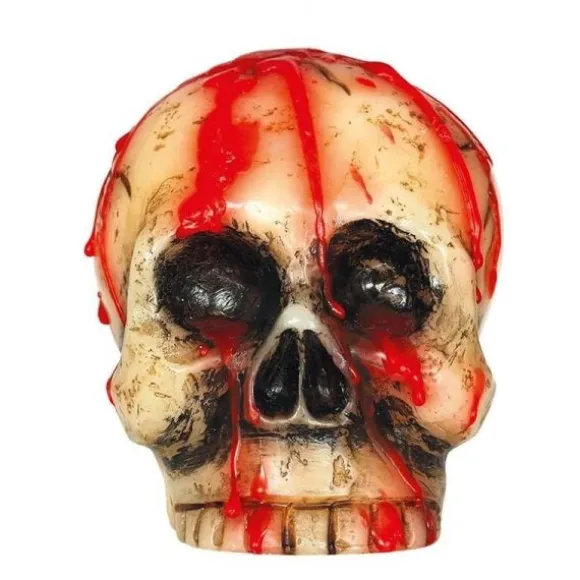 Bougie Tête de Mort - 10 cm