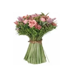 Bouquet Champêtre - Roses avec feuillage