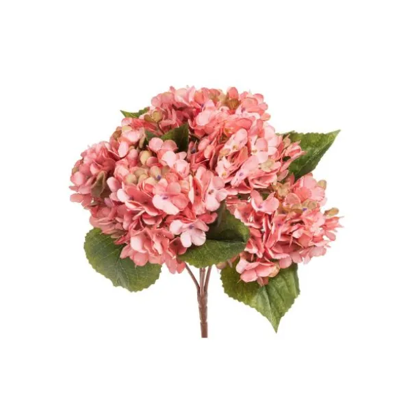 Bouquet de 5 branches d'hortensia roses