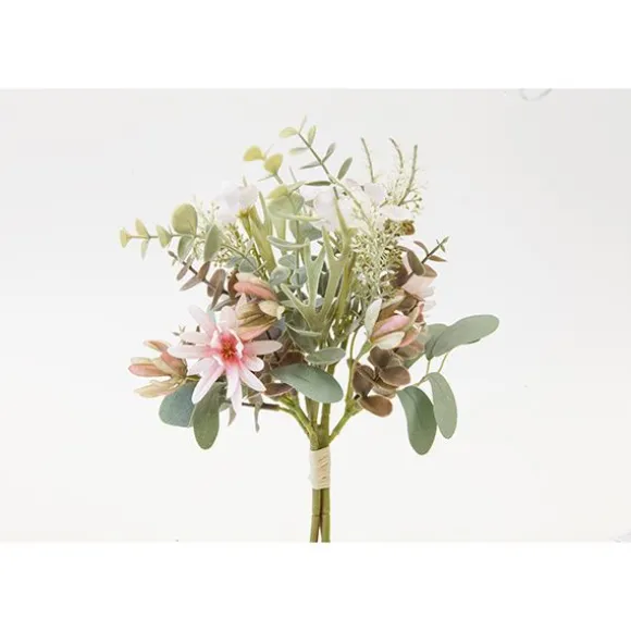 Bouquet de calycanthes, d'eucalyptus et de cornes d'élan - 33 cm - Couleur au choix