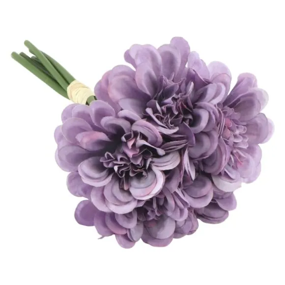 Bouquet de 6 camélias - 11 x 23 cm - Couleur au choix