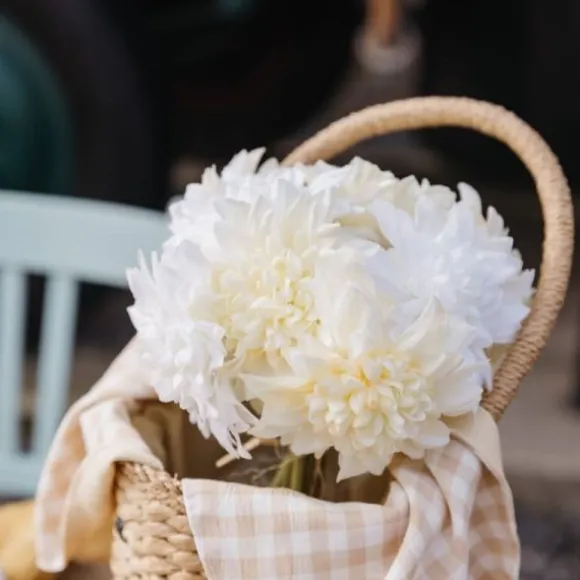 Bouquet de 5 dahlias - 27 cm - Couleur au choix