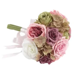 Bouquet de fleurs artificielles en polyester - Fairy Pond - 20 x 32 cm