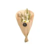 Bouquet de fleurs Dining naturel et blanc - 20 x 35 cm