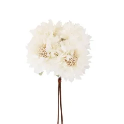 Bouquet de 4 fleurs ivoire