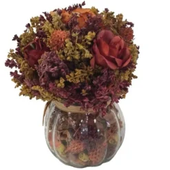 Bouquet de fleurs séchées d'automne - Diamètre 12 cm x Hauteur 16 cm
