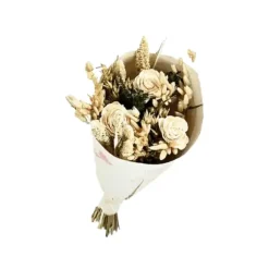 Bouquet de fleurs Sola blanc crème - 50 cm
