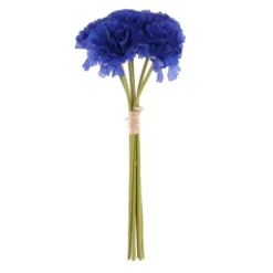 Bouquet de 6 œillets - 6,5 x 32 cm - Couleur au choix