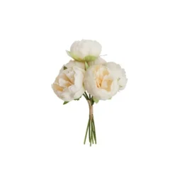 Bouquet de 6 Pivoines - 27,5 cm - Couleur au choix