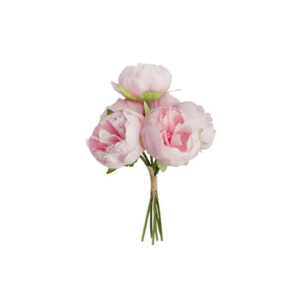 Bouquet de 6 Pivoines - 27,5 cm - Couleur au choix