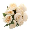 Bouquet de 9 pivoines - Ivoire/saumon