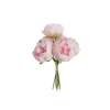 Bouquet de Renoncules blanches et roses dans un pot en verre