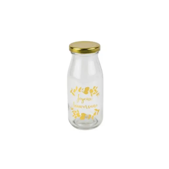 Bouteille Candy Bar - "Joyeux Anniversaire" - Dorée