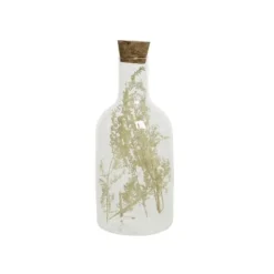 Bouteille en verre avec fleurs séchées - Modèle Aléatoire
