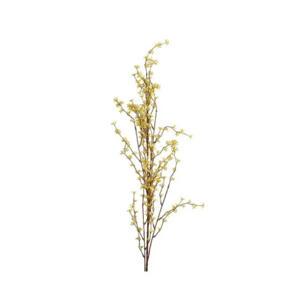 Branche de jasmin jaune sur tige en plastique - 142 cm - Pâques