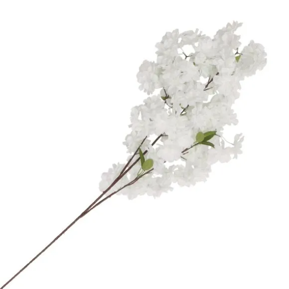 Branche de 3 tiges de sakuras - 27 x 9 x 100 cm - Couleur au choix