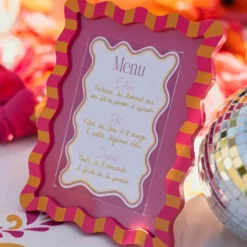 Cadre photo en bois - 15 x 20 cm - Collection Pink Lemonade