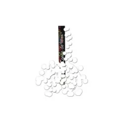 Canon à confettis Papier Ronds Blancs - 30 cm - Tir à 5 m