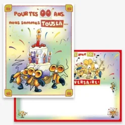 Carte d'Anniversaire Géante avec Enveloppe - "Pour tes ... ans !"