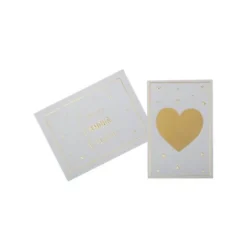 Carte à gratter avec enveloppe petit cœur