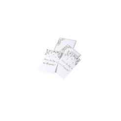 2 Cartes et Enveloppes " Veux-tu être mon parrain/marraine ? " - Baptême Embossé Or