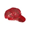 Casquette à sequins - Rouge
