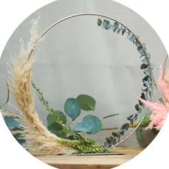 Centre de table Anneau en métal Doré - 50 cm