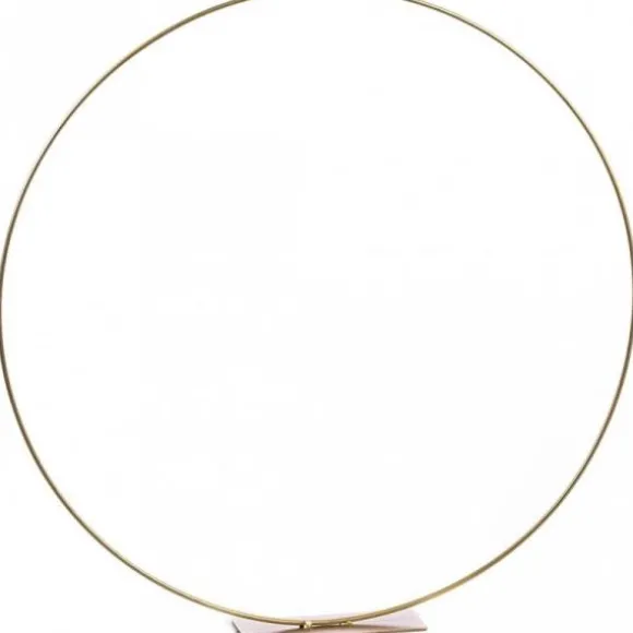 Centre de table Anneau en métal Doré - 50 cm