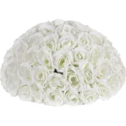 Centre de table Bouquet de Roses - Blanc