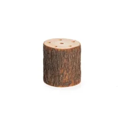 Centre de table - Tronc en bois avec 6 trous