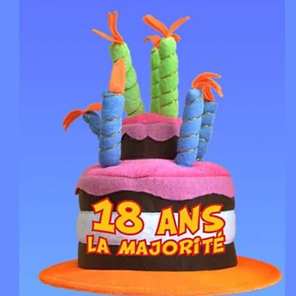 Chapeau Anniversaire Musical 18 ans