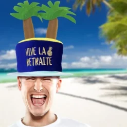 Chapeau avec palmiers - Joyeuse Retraite