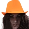 Chapeau Fluo en polyester - Couleur au choix