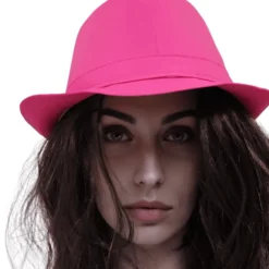 Chapeau Fluo en polyester - Couleur au choix