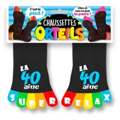 Chaussette à Orteil Anniversaire 40 ans