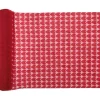 Chemin de table avec cœurs en dentelle - 28 cm x 2,5 m - Couleur au choix