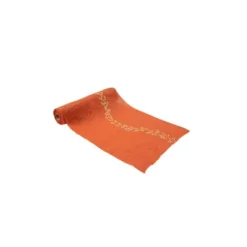 Chemin de table en mousseline - Collection Jolis Brins - Terracotta et Or