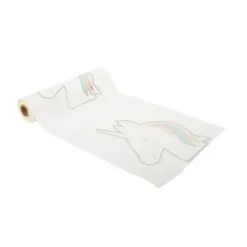 Chemin de table en velours - Collection Licorne Pastel