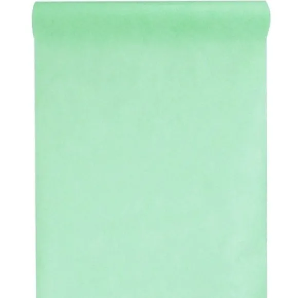 Chemin de Table Intissé Vert Mint - 30cm x 10m