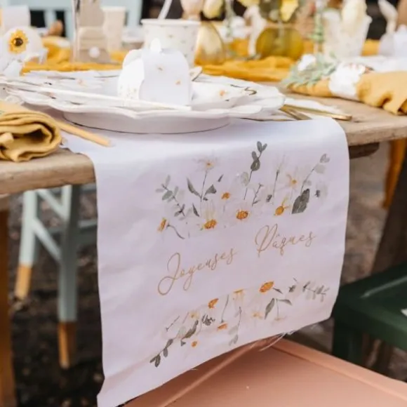 Chemin de table "Joyeuses Pâques" - 28 cm x 3 m - Pâques