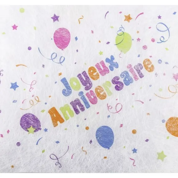 Chemin de Table "Joyeux Anniversaire" - Multicolore